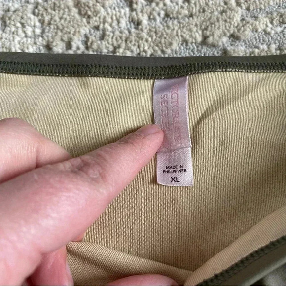 Victoria's Secret Vintage Army Green Bikini Bottoms: Size XL - Picture 4 of 6